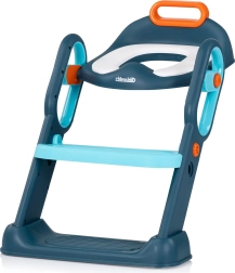 Asiento infantil de inodoro con escalera Chipolino Flippy blue