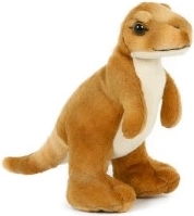 Dinosaurio de peluche marrón 20 cm