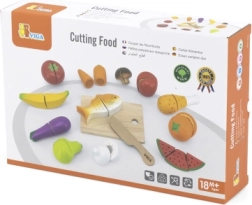 VIGA set de alimentos de madera para cortar