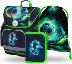 Set escolar BAAGL Ergo Jugador de fútbol – cartera, estuche y bolsa