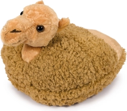 Pantufla de felpa calefactable Camello Cozy Noxxiez