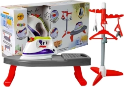 Set infantil de plancha a pilas con tabla y perchero