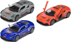 Coche de carreras metálico con marcha atrás