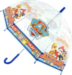 Paraguas transparente con diseño de La Patrulla Canina
