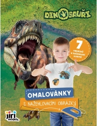 Libro para colorear con imágenes termoadhesivas de dinosaurios