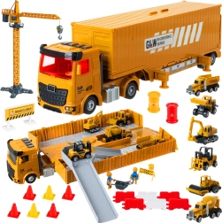 Iso Trade camión de construcción con grúa y accesorios