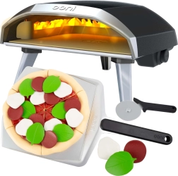 Horno de pizza infantil con accesorios OONI CASDON – set con pizza en pala y 18 complementos