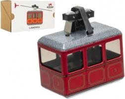 Modelo metálico de teleférico para niños