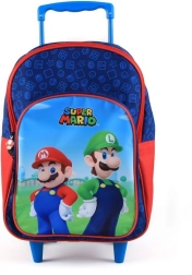Mochila escolar con ruedas Super Mario