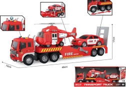 Conjunto de remolque de bomberos a escala 1:16 con luz y sonido