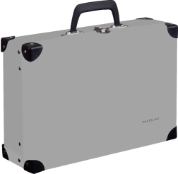 Maletín PASTELINI de lámina, gris