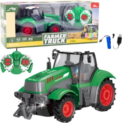 Tractor verde teledirigido 1:24