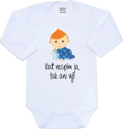 Body New Baby con estampado «Si no duermo yo, ¡vosotros tampoco!»