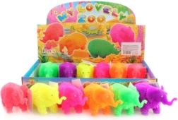 Elefante de goma blandito luminoso, aprox. 12 cm