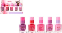 Create It! set de cinco esmaltes de uñas para niños