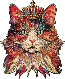 Puzzle de madera Rey de los gatos de Puzzle Paradise