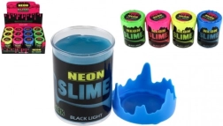 Baba de neón 160 g, brilla bajo luz UV/negra, 4 colores