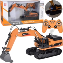 Excavadora RC de orugas con humo, sonidos y luces LED + control remoto