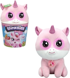 Unicornio de peluche Winksie de fresa