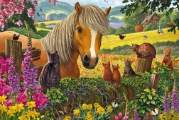 Puzzle Encuentro en el corral de 150 piezas de Schmidt Spiele