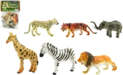Safari animalitos ZOO 6 uds figuras de plástico 10 cm en bolsa