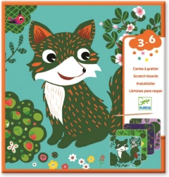 Imágenes para rascar Amigos del bosque DJECO