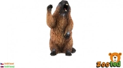 Figura de plástico de marmota 6 cm