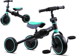 Tiny Bike 3 en 1: correpasillos infantil, triciclo y bicicleta de equilibrio – Turquoise