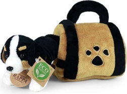 Perro boyero de Berna de peluche en transportín 15 cm eco-friendly