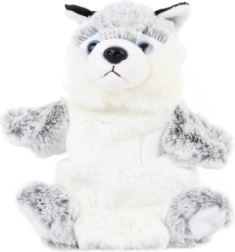 Títere de peluche perro husky 25 cm