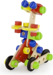 Juego de construcción de madera para niños – 68 piezas