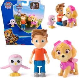 Figuras de Paw Patrol Skye, Alex Porter y lechuza