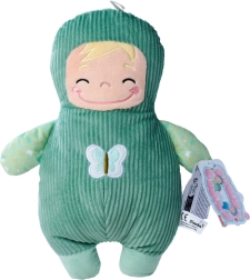Muñeca de peluche Squishbabies con ropa verde 28 cm