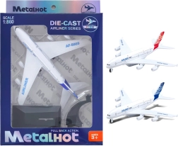 Modelo metálico de avión Airliner MetalHot 1:860 con mecanismo de retroceso