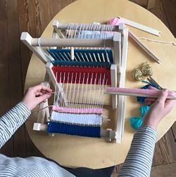 Mi primer telar de madera para niños y principiantes