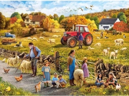 Puzzle Cosecha feliz 1000 piezas GIBSONS