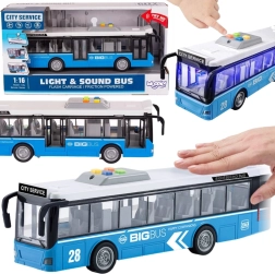 Autobús urbano interactivo WOOPIE 1:16 con efectos y puertas abatibles