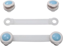 Seguros infantiles para cajones y frigoríficos Baby Ono, blancos, 2 uds