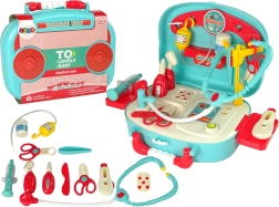 Set de médico infantil en maletín – turquesa