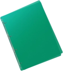 Archivador de polipropileno A5 con 4 anillas Lines verde