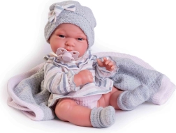 Muñeca realista bebé con cuerpo de vinilo completo 33 cm ANTONIO JUAN