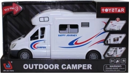 Caravana interactiva blanca con luces y sonidos