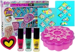 Set creativo para niñas para crear joyas y nail art 2 en 1