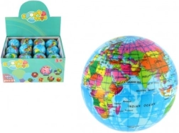 Pelota de espuma Globo terráqueo 6 cm, 24 uds en caja
