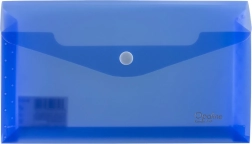 Carpeta con fuelle con broche azul