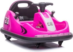 Coche eléctrico infantil tipo bumper car rosa