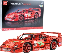 Kit de construcción Coche deportivo de carreras rojo 1:10