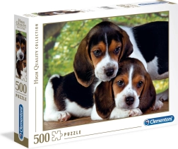 Puzle de 500 piezas – perritos Clementoni