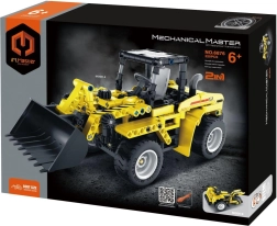 Set de construcción Mechanical Master 2 en 1 – cargadora de obra y motocicleta, 320 piezas