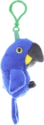 Llavero de peluche de guacamayo jacinto